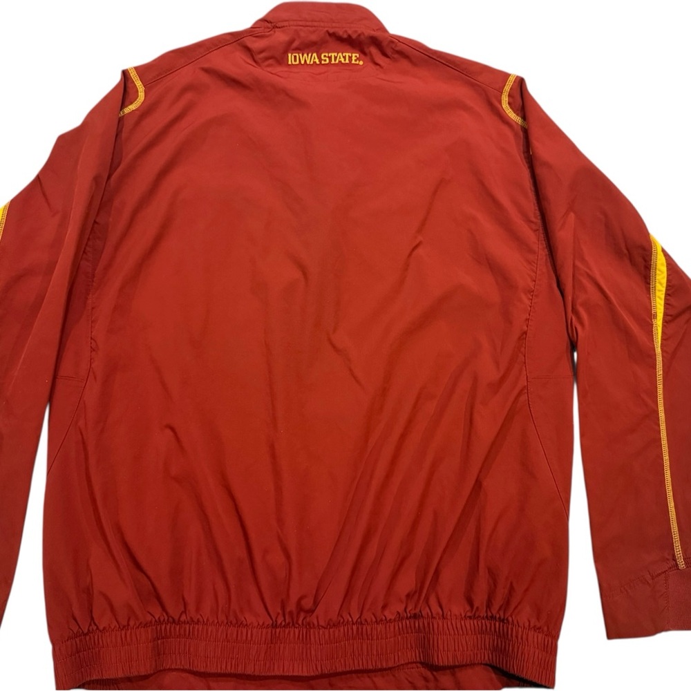 Nike Fit Storm Iowa State Cyclones Windbreaker Large Pullover Zip Red Gold - Picture 2 of 10